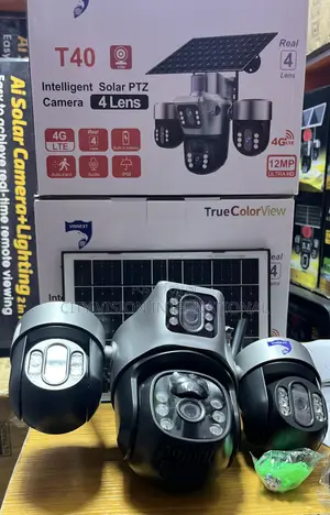 V380 4 Lens Solar Camera