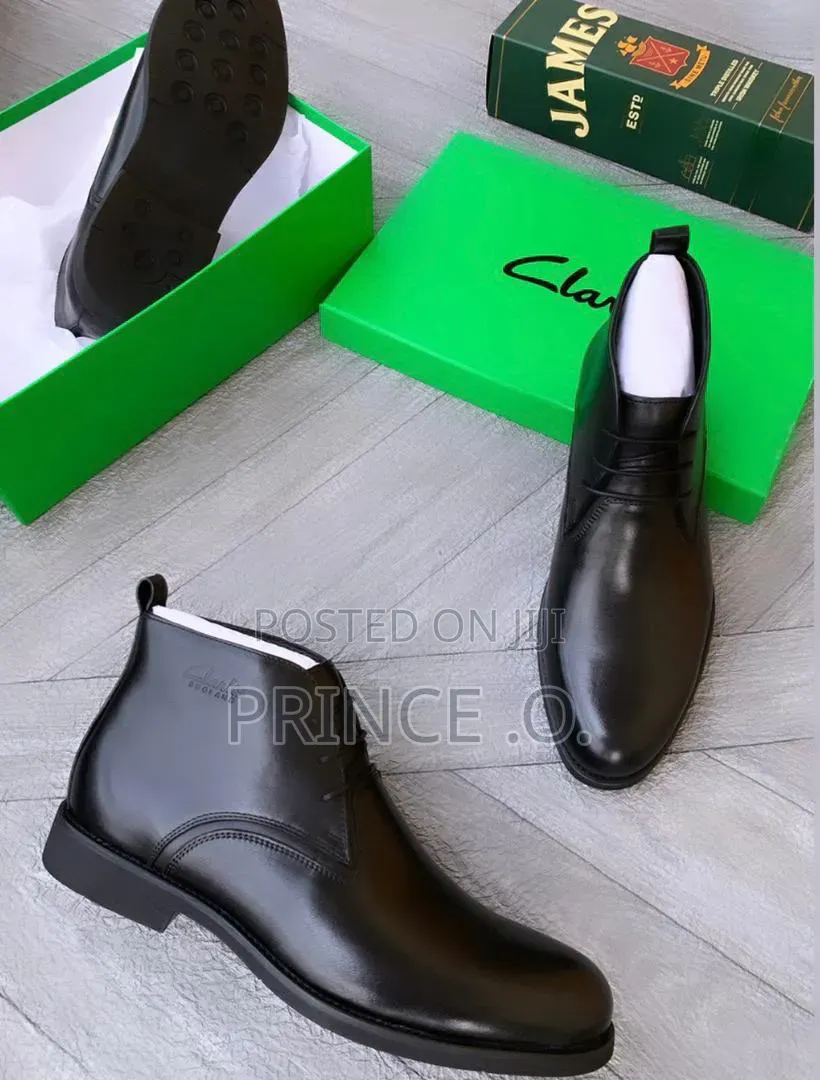 Pure Leather Chelsea Clarks Boot