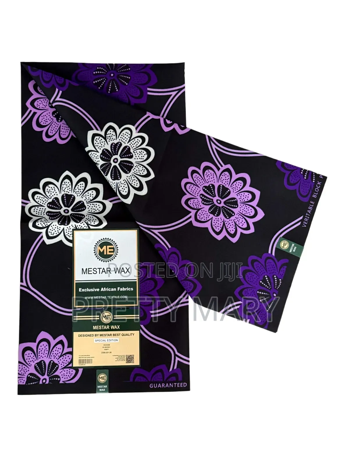 Purple Ankara Fabric