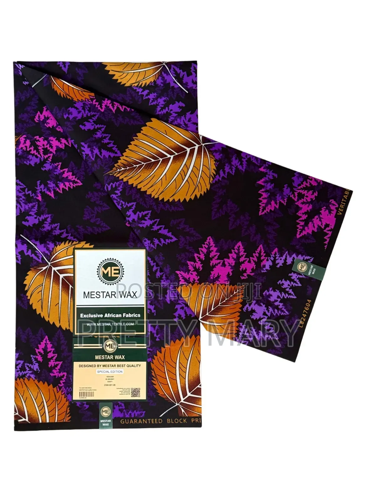 Purple Ankara Fabric