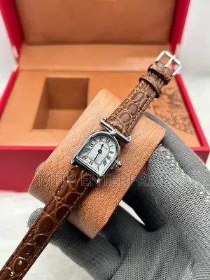 Cartier-Inspired Women Vintage Rectangular Leather Wrist Watch