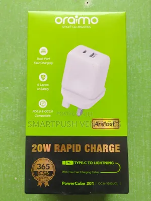 Oraimo 20W RAPID CHARGE (Type-C to Lighting)