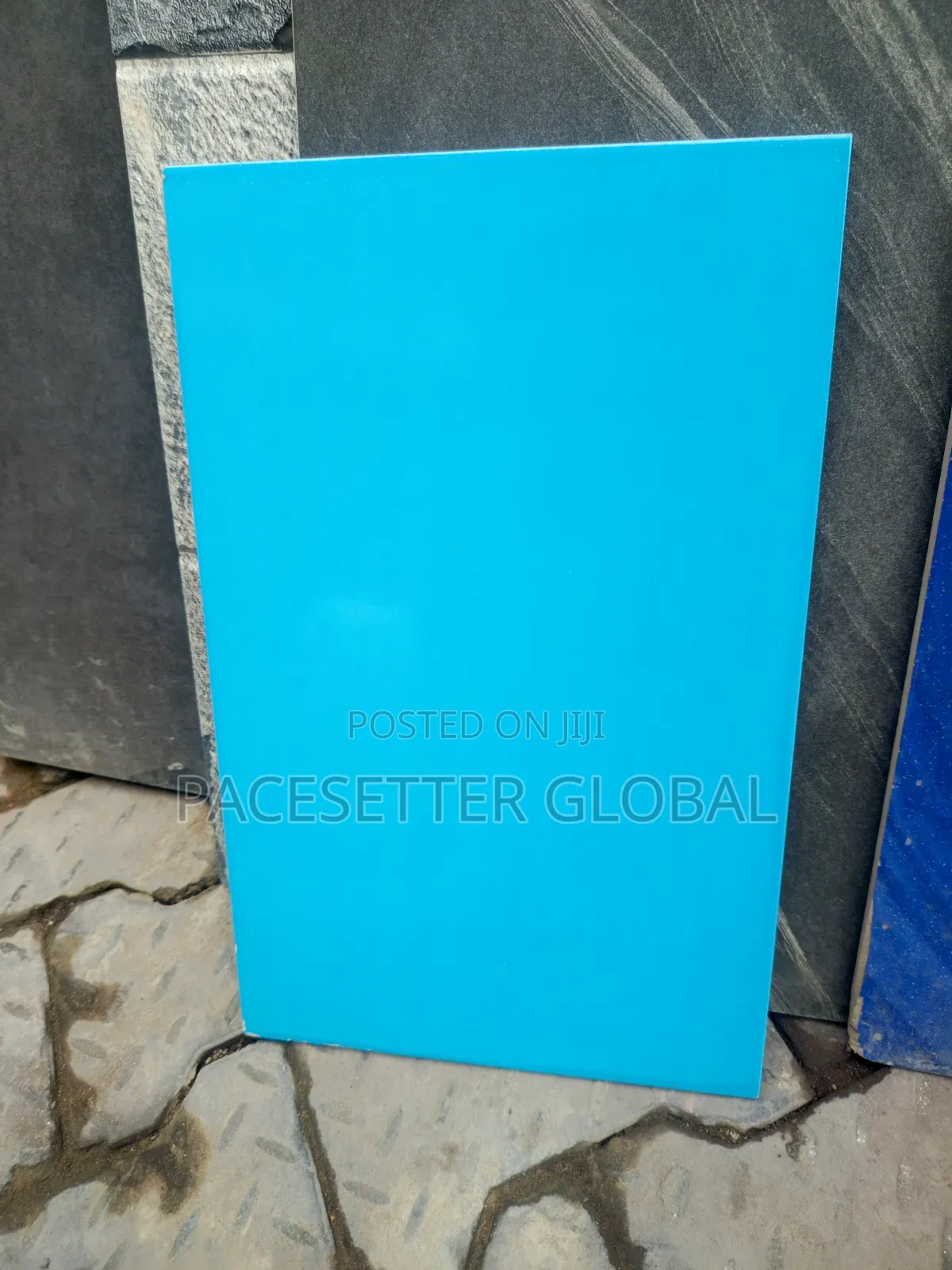 Plain Blue Swimming Pool Tiles