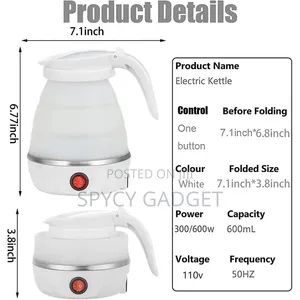 Collapsible Foldable Silicone Electric Kettle