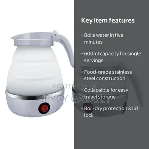 Collapsible Foldable Silicone Electric Kettle