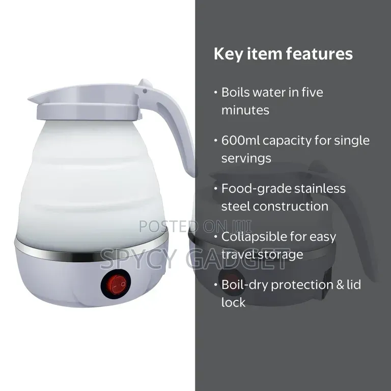 Collapsible Foldable Silicone Electric Kettle