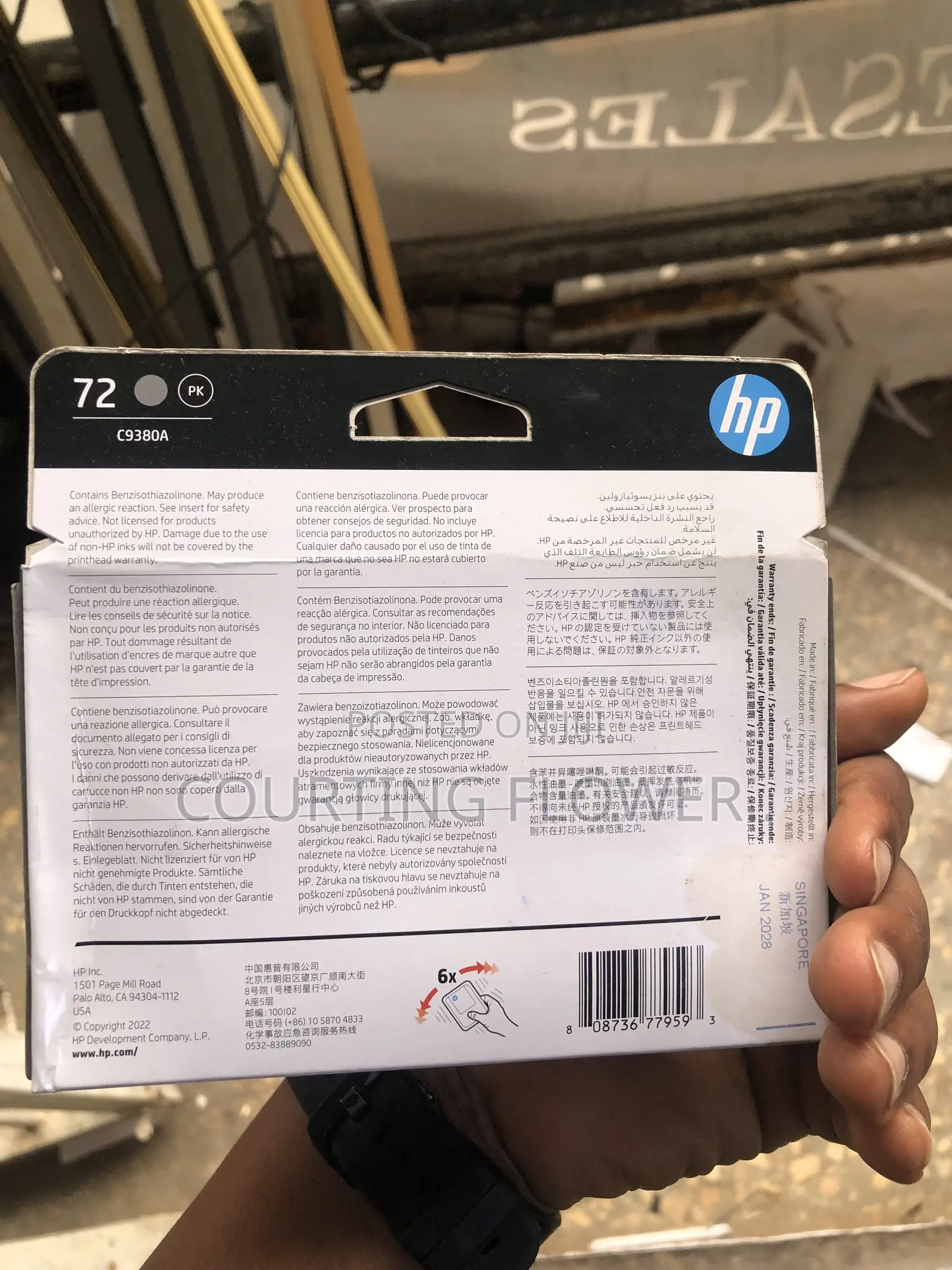 HP Designjet Printer Ink 72