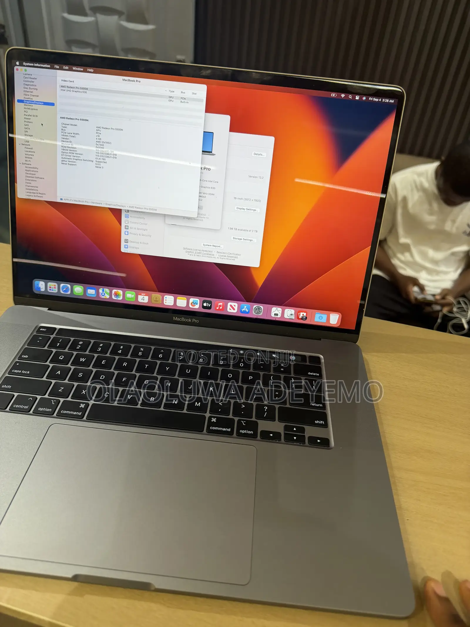 Laptop Apple MacBook Pro 2019 32GB Intel Core i9 SSD 1T