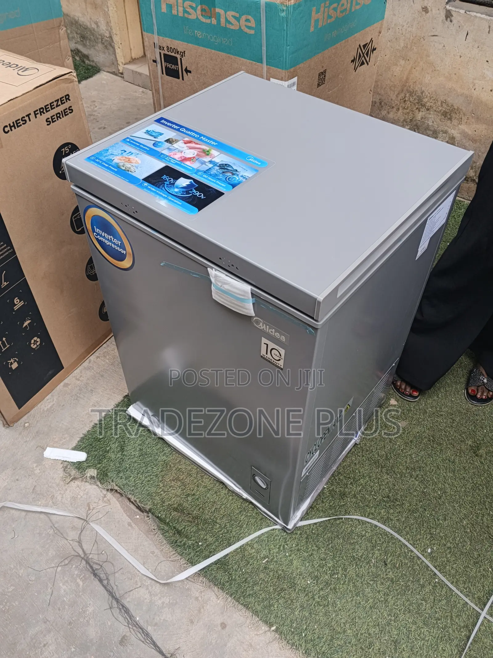 Midea 142 Litres Chest Freezer – Grey