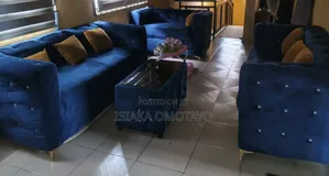 Sofa Set & Glass Top Table