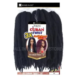 Shake-N-Go 3x Cuban Twist Soft and Natural 16onches and 24 Inches
