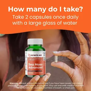 Infinite Age Sea Moss Advanced 1250mg - 60 Veggie Capsules