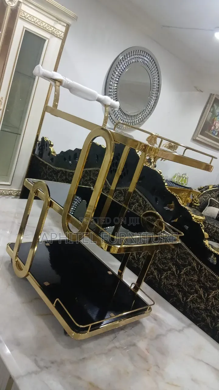 Black Mobile Trolley