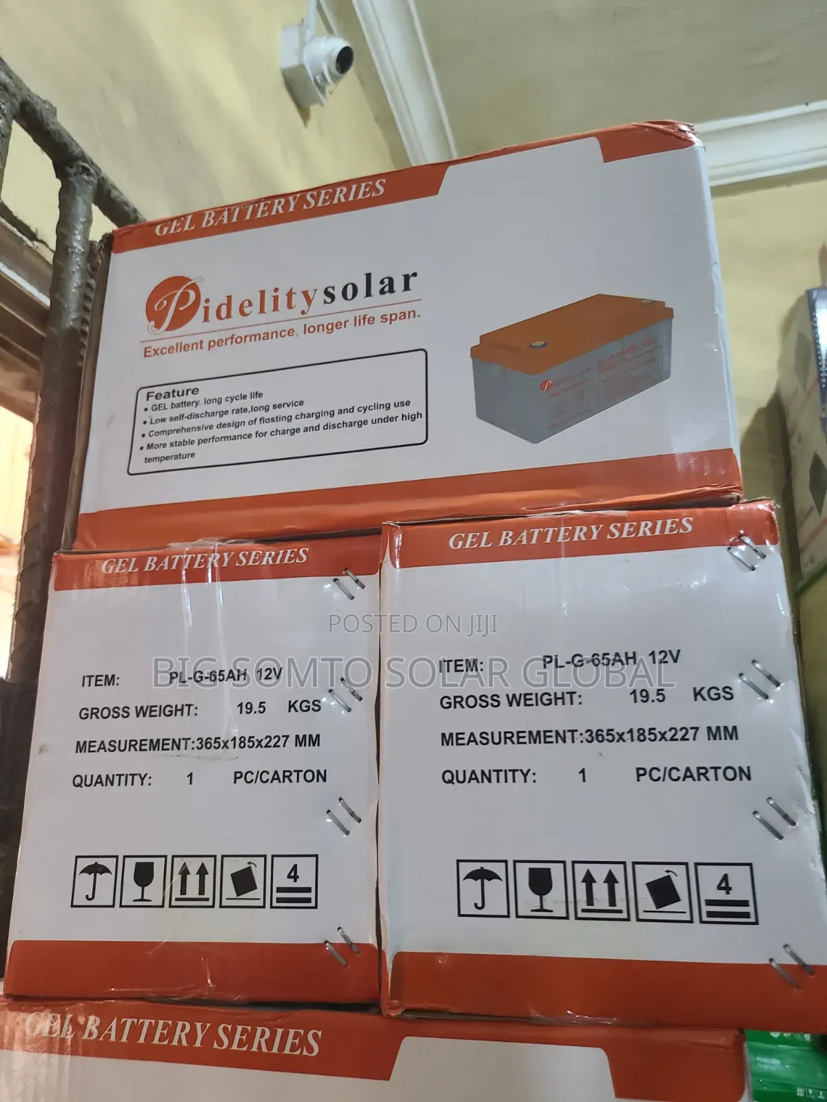 65ah/12v Pidelity Dry Cell Battery