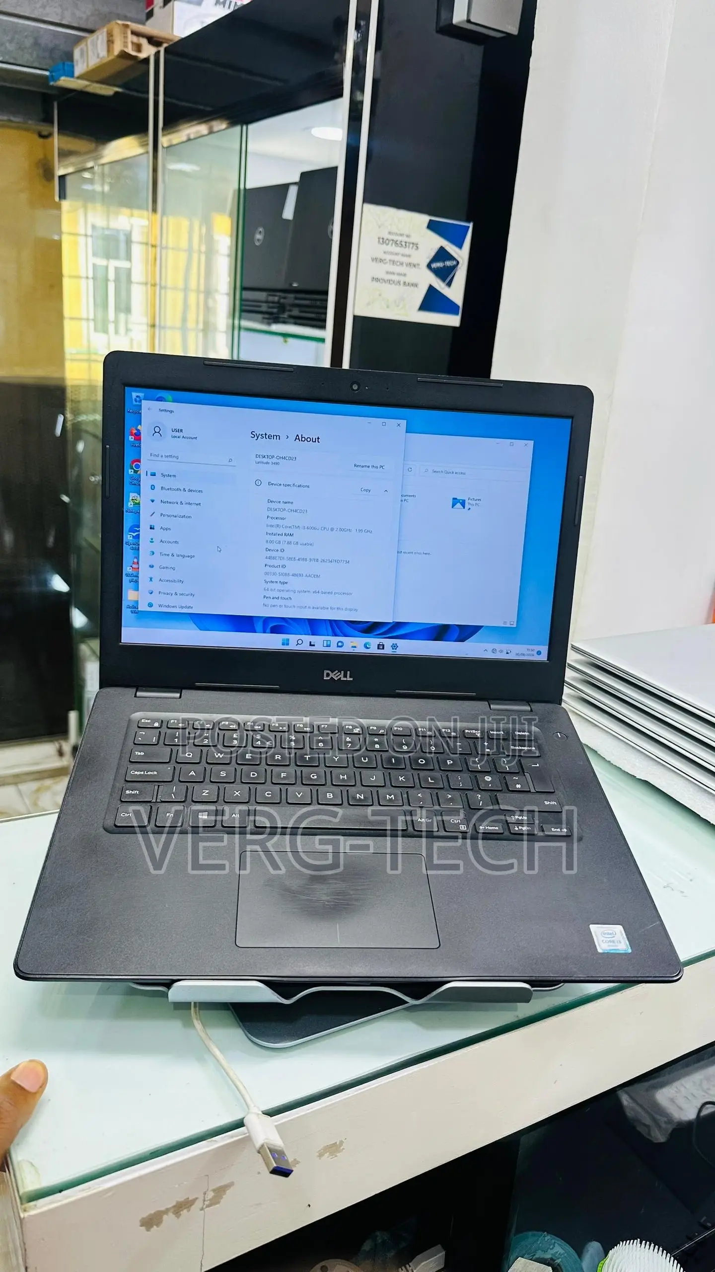 Laptop Dell Latitude 3490 8GB Intel Core i3 SSD 256GB