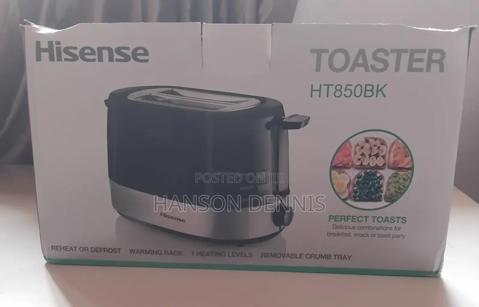 Hisense Toaster/ HT850BK