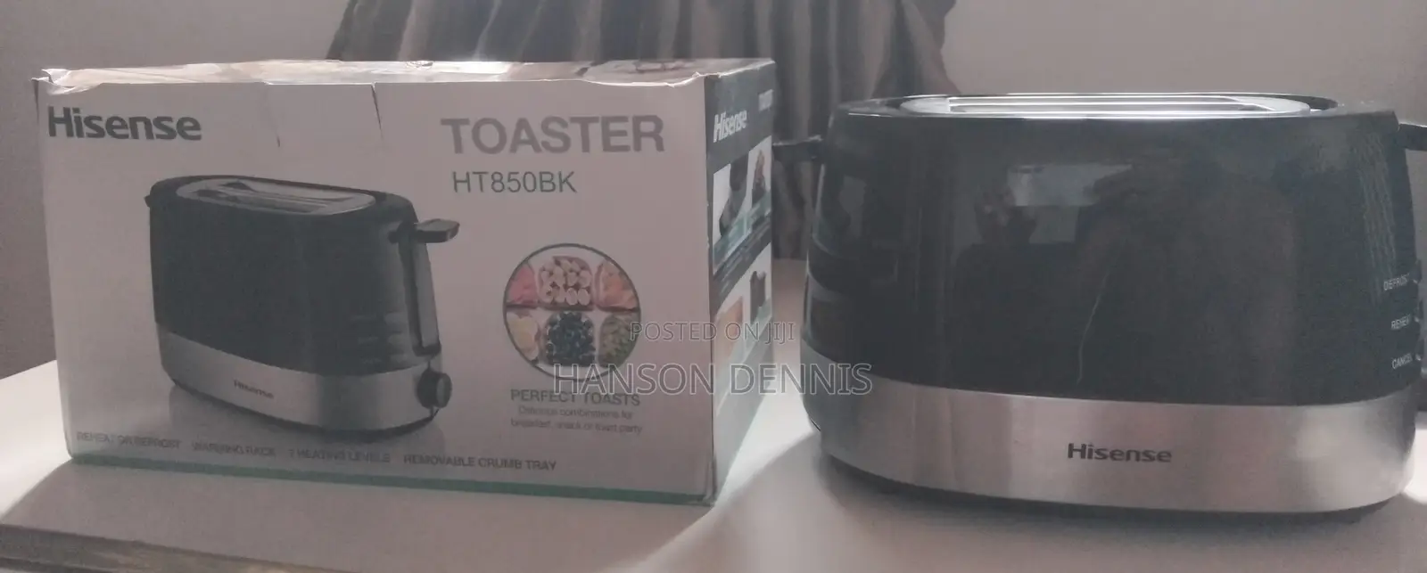 Hisense Toaster/ HT850BK