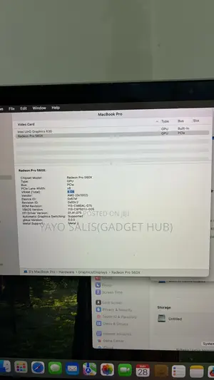 Laptop Apple MacBook Pro 2019 32GB Intel Core i9 SSD 1T