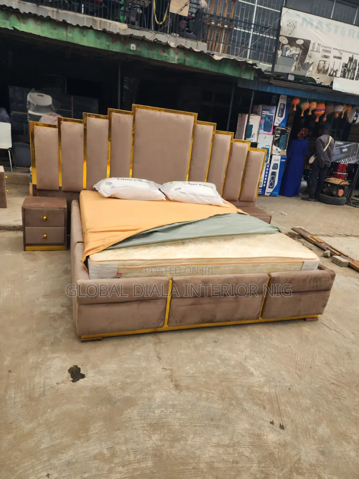 Luxury 6by6 Velvet Bedframe Set
