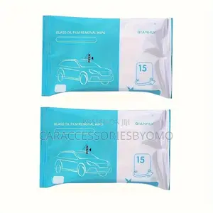 Car Glass Oil Film Removal Wet Wipes -15 Pieces