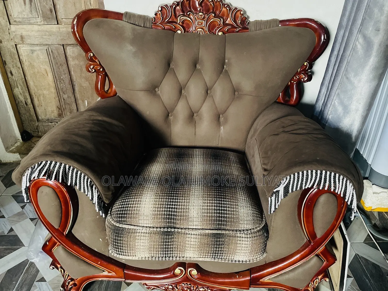Brown Couch Seat