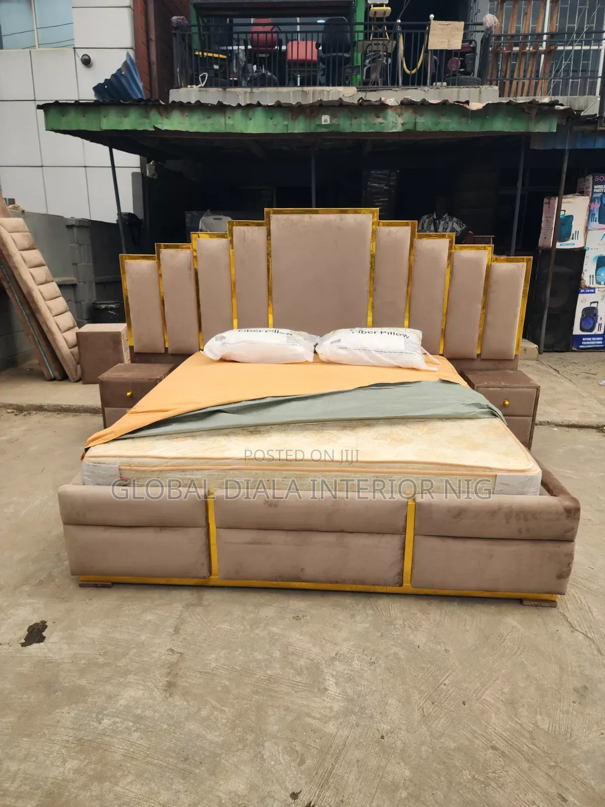 Quality 6by6 Fabric Bedframe
