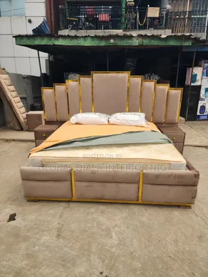 Quality 6by6 Fabric Bedframe