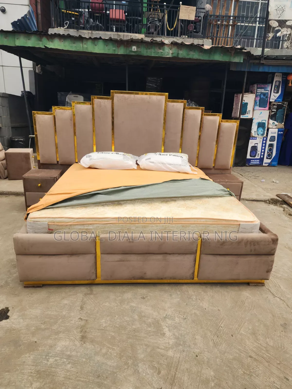 Quality 6by6 Fabric Bedframe