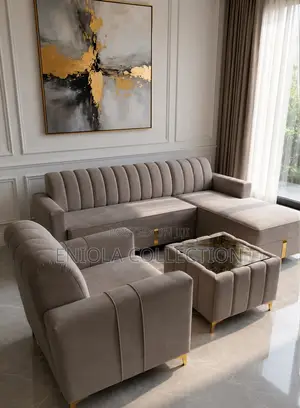 Luxury L-Shaped Sofa Set