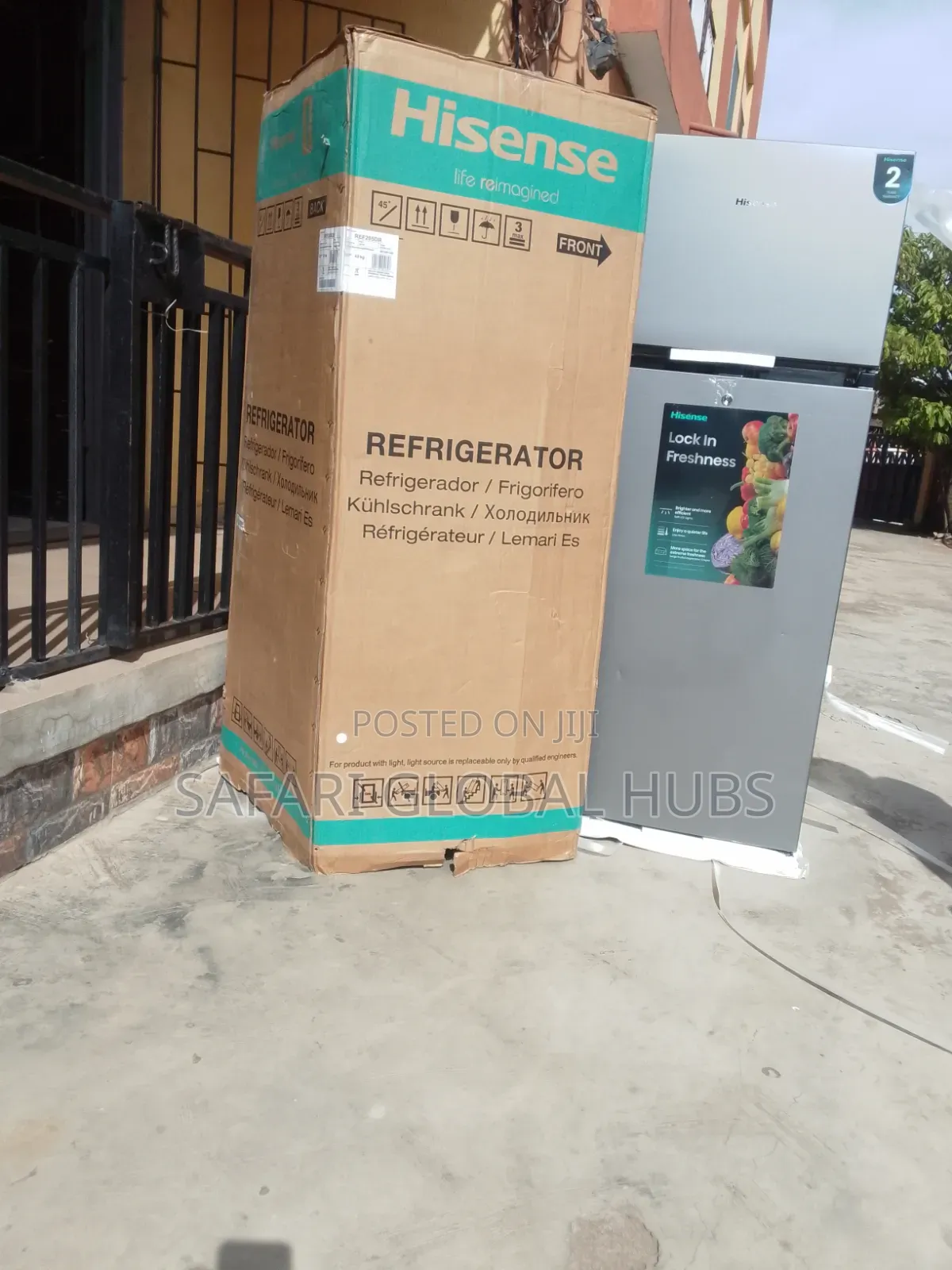 Hisense 205l Ref205dr Double Door Refrigerator+topmount Freezer+silver