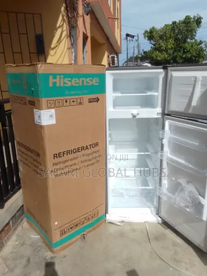 Brand New Hisense 205l Double Door Refrigerator+top Mount+silver