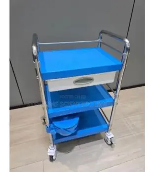 3-Tier Instrument Trolley With Single Drawer