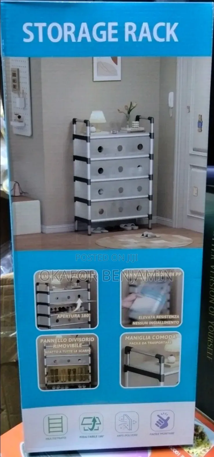 High Quality Six Layers Shoe Rack