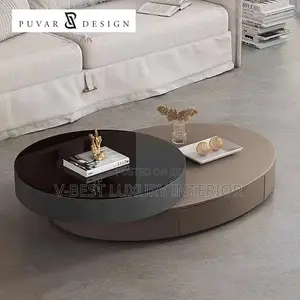 Magic Center Table, Rotating Top, Built-in Storage