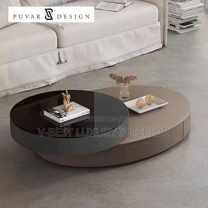 Magic Center Table, Rotating Top, Built-in Storage
