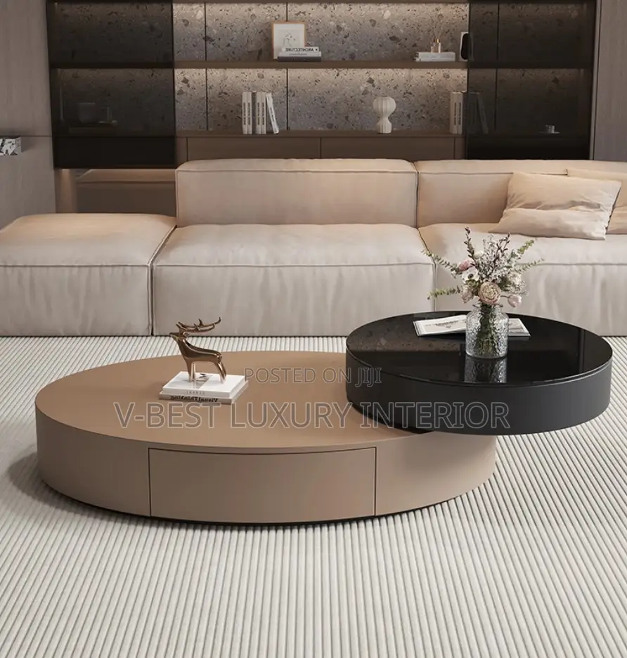Magic Center Table, Rotating Top, Built-in Storage