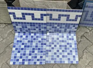 33/33 Premium Blue Mix Ceramic Pool Tiles