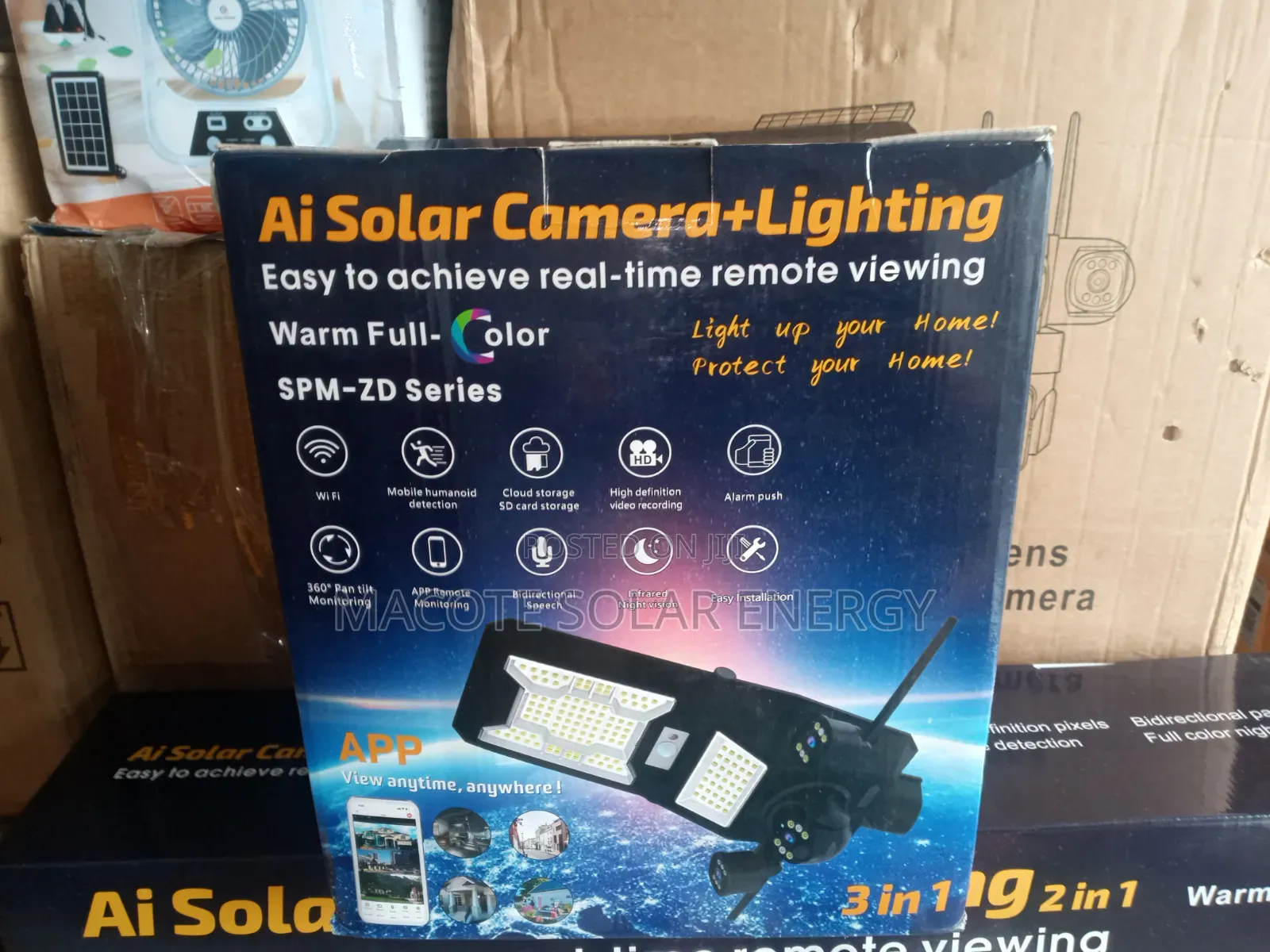 Ai 2 in 1 Solar Street Light With Solar Camera