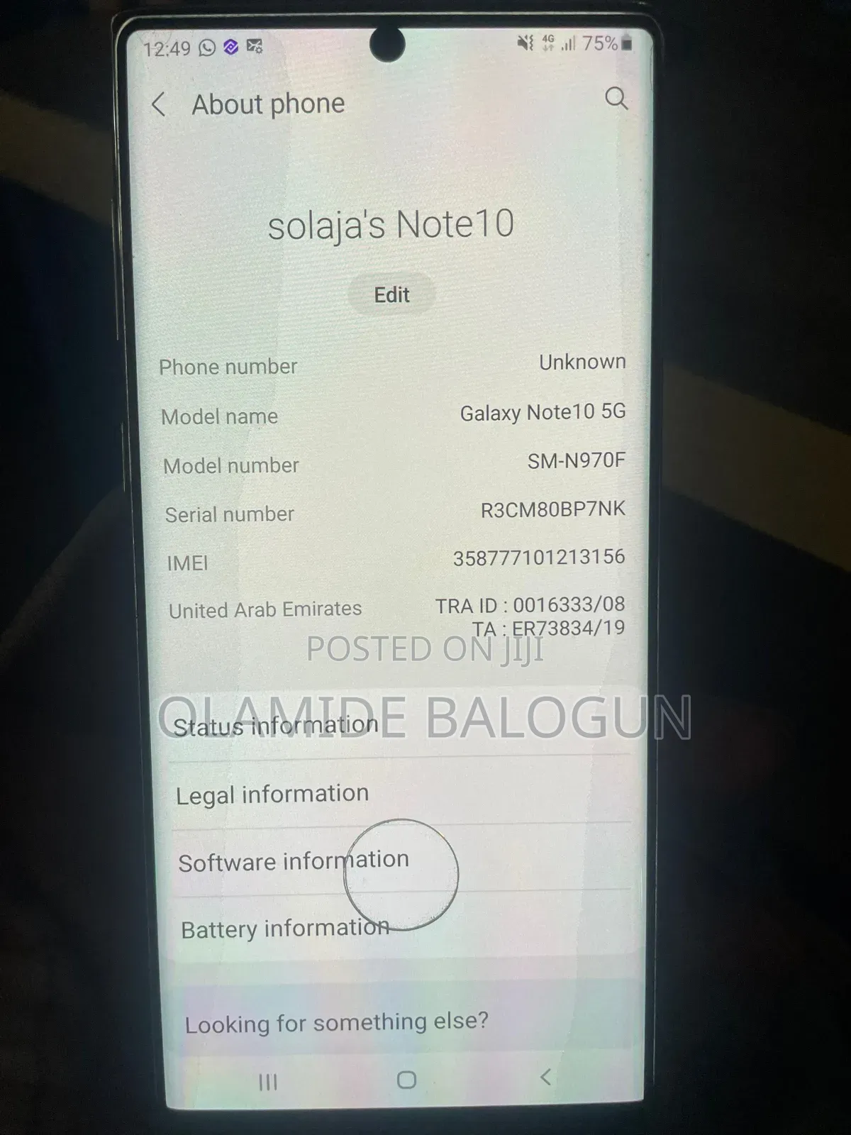 Samsung Galaxy Note 10 5G 256 GB Silver