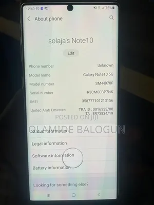 Samsung Galaxy Note 10 5G 256 GB Silver
