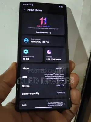 ZTE nubia RedMagic 11S Pro 256 GB Black