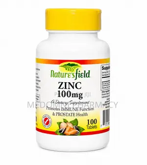 Nature's Field Zinc 100mg Immune Support - 100 Tablets