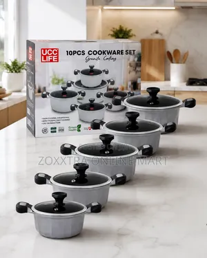 UCC Life 10-Piece Granite Coating Cookware Set