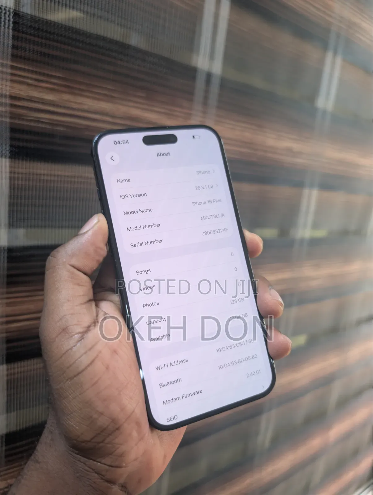 Apple iPhone 16 Plus 128 GB Black