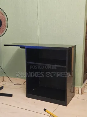 Black MDF Storage Cabinet