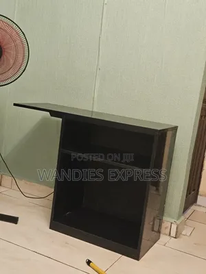Black MDF Storage Cabinet