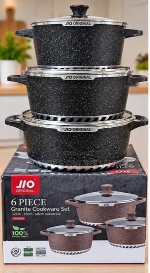 JIO Original 6-Piece Granite Cookware Set