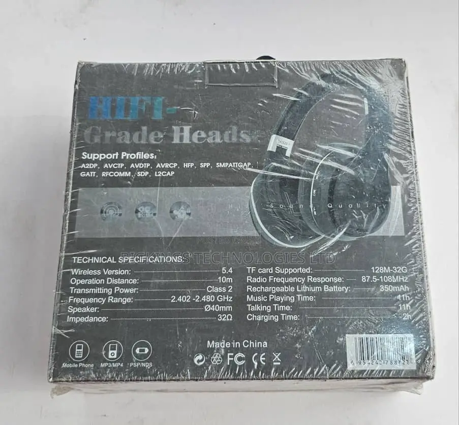 VJ320 Wireless Over-Ear Bluetooth Stereo Headset