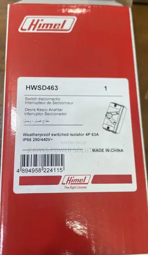 Original 63 a Himel Weatherproof Isolator