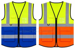High Visibility Reflective Safety Vest | Work Vest With Pockets & Zip